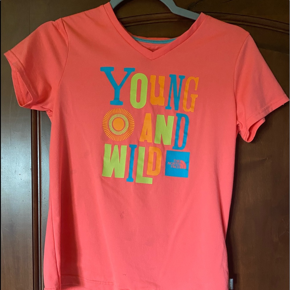 Girls north face short sleeve